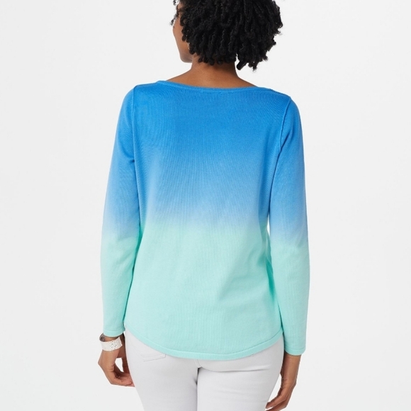 Belle by Kim Gravel Dip-Dye Sweater - Picture 2 of 10